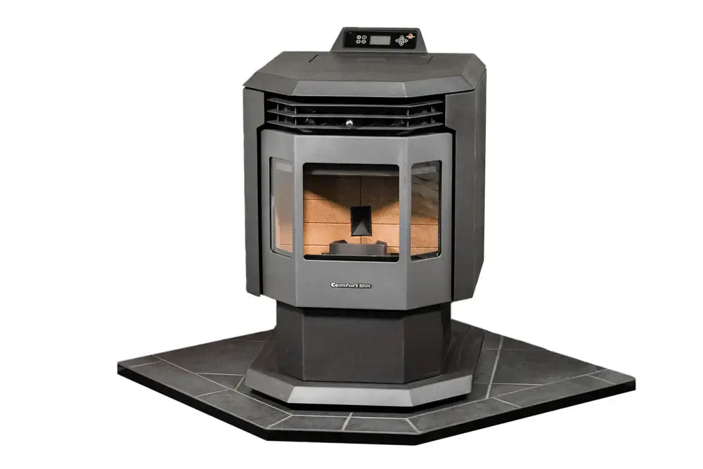 ComfortBilt Corner Hearth Pad - Mill Black