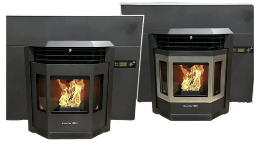 pellet stove insert fireplace