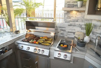 KoKoMo Professional Built In Double Side Burner w/Removable Cover