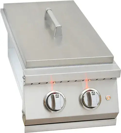 KoKoMo Professional Built In Double Side Burner w/Removable Cover