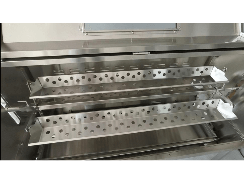 Stainless Steel 1" Spit Rotisserie/Roaster Rotary Chicken & Rib Basket