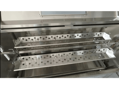 Stainless Steel 1" Spit Rotisserie/Roaster Rotary Chicken & Rib Basket