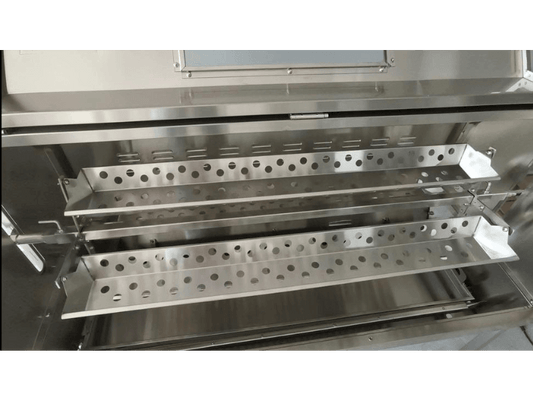 Stainless Steel 1" Spit Rotisserie/Roaster Rotary Chicken & Rib Basket