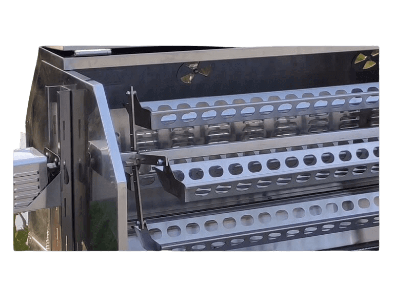 Stainless Steel 1" Spit Rotisserie/Roaster Rotary Chicken & Rib Basket
