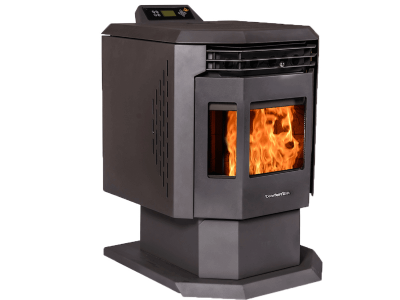 HP21 Pellet Stove, left side