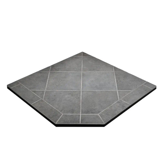 ComfortBilt Corner Hearth Pad - Mill Black