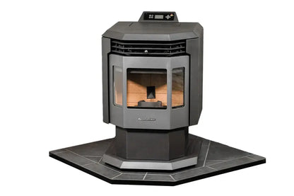 ComfortBilt Corner Hearth Pad - Mill Black