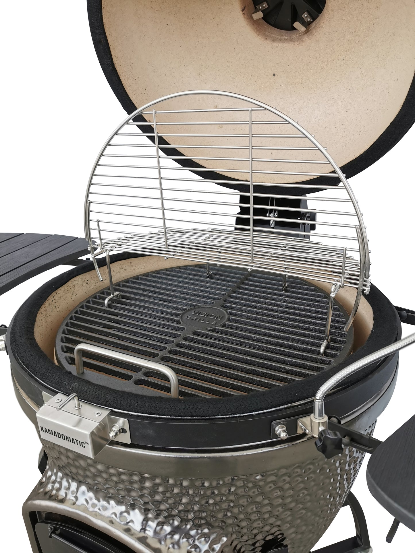 Vision Grills | Elite Series XD402MG Deluxe Ceramic Kamado in Metallic Grey