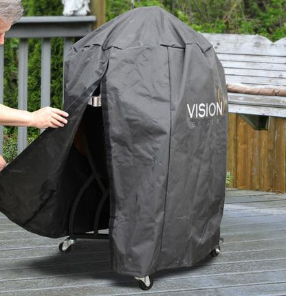Vision Grills Elite | Series XR402BO Deluxe Ceramic Kamado in Black