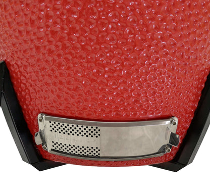 Vision Grills | Heavy Duty 1-Series Ceramic Kamado Grill in Red B-R2C2AX-S