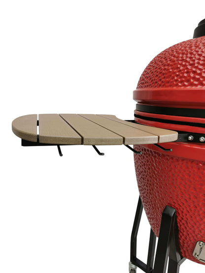 Vision Grills | Heavy Duty 1-Series Ceramic Kamado Grill in Red B-R2C2AX-S