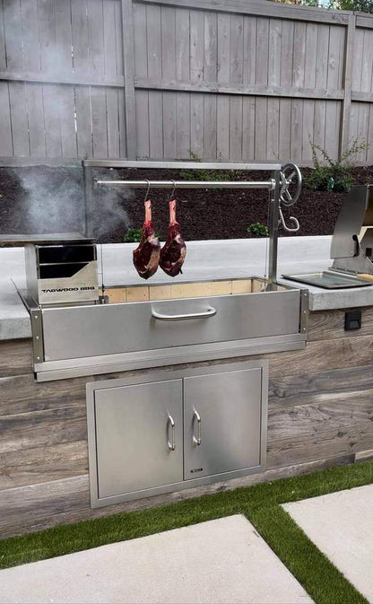 Tagwood BBQ | Santa Maria Argentine Wood Fire & Charcoal Grill Built in | BBQ05SS-- PRE-ORDER | estimated shipping starting as of December 2022