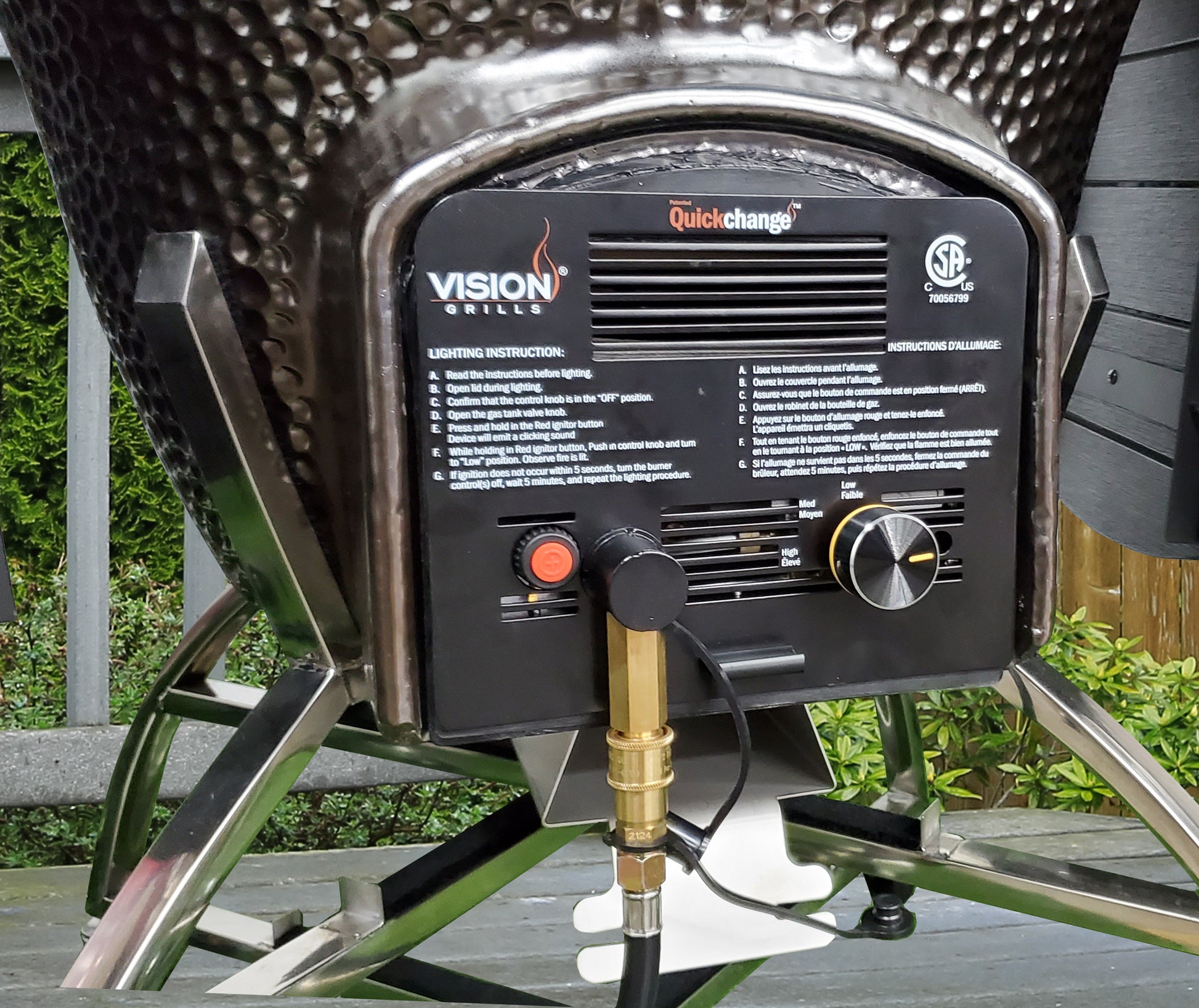 Vision Grill | Quickchange Gas Insert LP - VGK-GPAK-S1