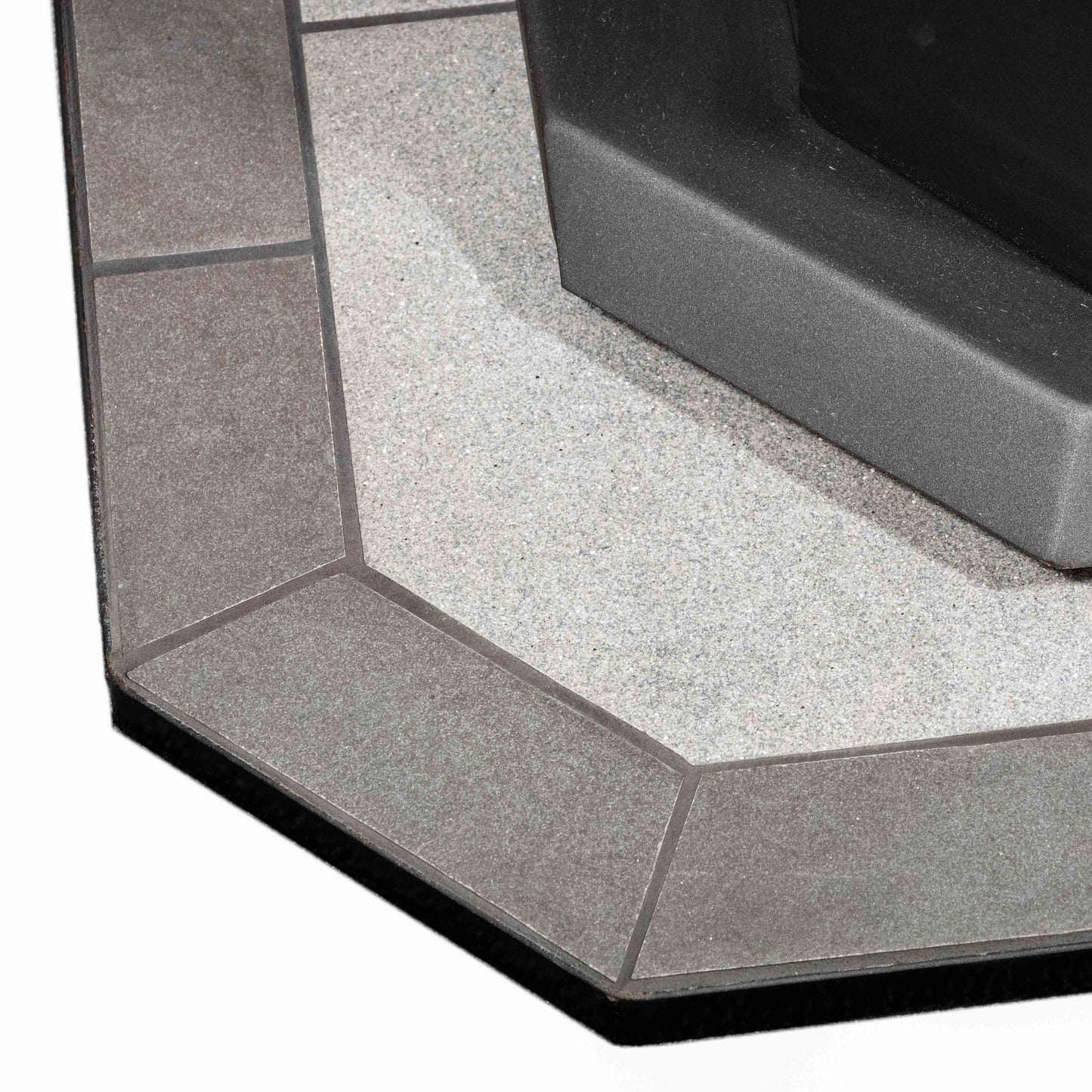 ComfortBilt Flat Wall Hearth Pad - Pewter Rock