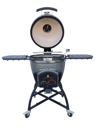 Vision Grills | Elite Series XD402MG Deluxe Ceramic Kamado in Metallic Grey