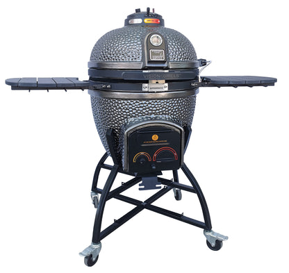 Vision Grills | Elite Series XD402MG Deluxe Ceramic Kamado in Metallic Grey