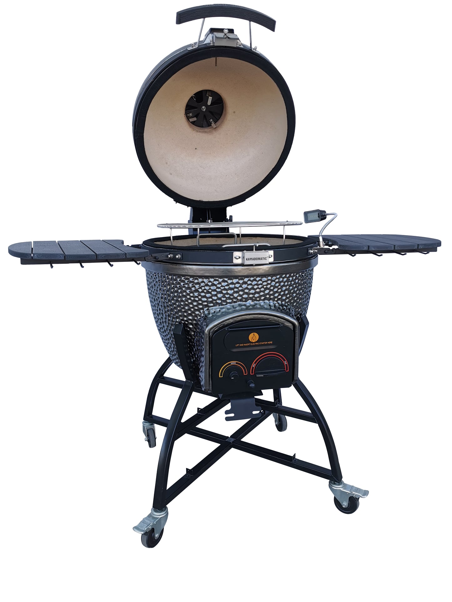 Vision Grills | Elite Series XD402MG Deluxe Ceramic Kamado in Metallic Grey