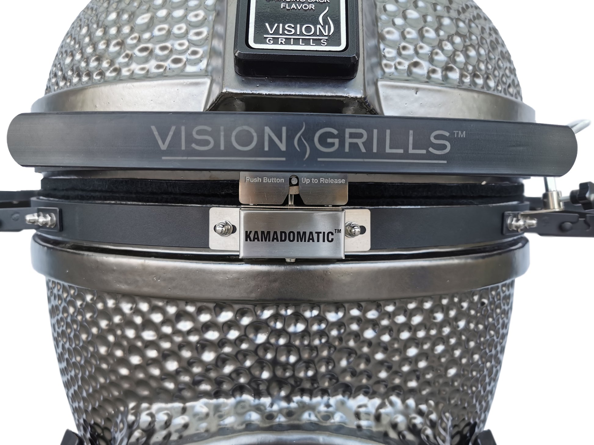 Vision Grills | Elite Series XD402MG Deluxe Ceramic Kamado in Metallic Grey