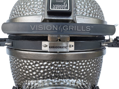 Vision Grills | Elite Series XD402MG Deluxe Ceramic Kamado in Metallic Grey