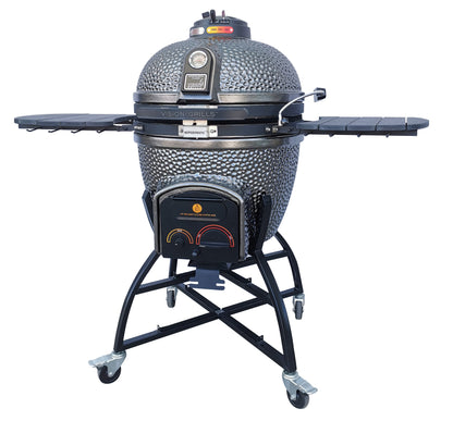 Vision Grills | Elite Series XD402MG Deluxe Ceramic Kamado in Metallic Grey