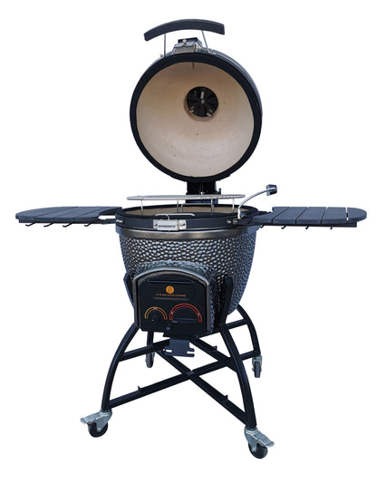 Vision Grills | Elite Series XD402MG Deluxe Ceramic Kamado in Metallic Grey