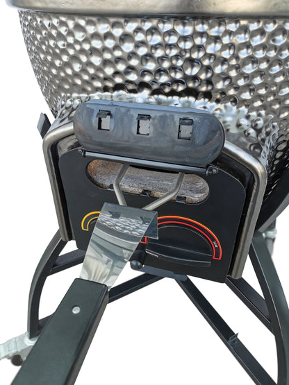 Vision Grills | Elite Series XD402MG Deluxe Ceramic Kamado in Metallic Grey