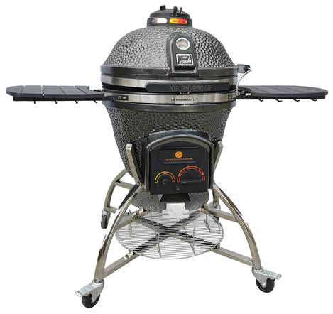 Vision Grills | Elite Series XD702MG Maxis Ceramic Kamado in Gun Metal Grey
