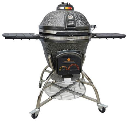 Vision Grills | Elite Series XD702MG Maxis Ceramic Kamado in Gun Metal Grey