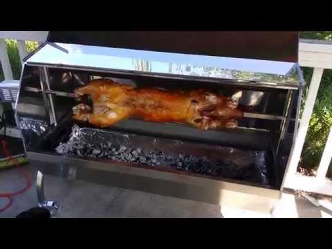 62" Stainless Steel Dual Fuel Pig Roaster video